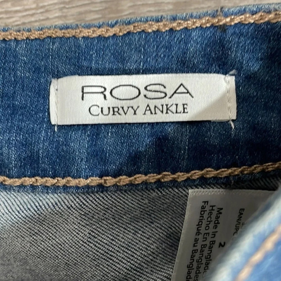 NWT Sofia Jeans By Sofia Vergara Rosa Super HR Curvy Ankle Denim Ankle 2 - Picture 12 of 16